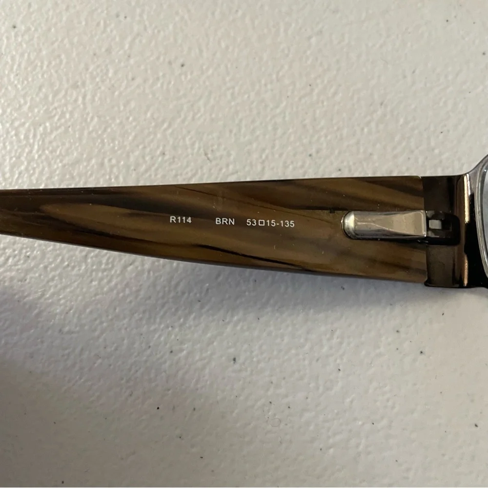 Rampage Brown Glasses with lotus inlay  with Black Case